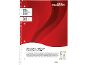 Spiral-bound notepad A4, 80 sheets, squared with margin, 70gsm.