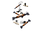 Halloween-themed candies with spooky silhouettes and smoke effects.