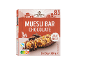 Muesli bars with chocolate, 8 bars with 24% whole milk chocolate.