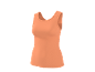 Women's peach ribbed tank top.