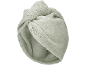 Light green towel turban for hair