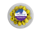 Grilled green olives in garlic-herb marinade, Greek style.