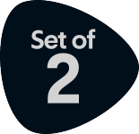 Badge 'Set of 2'.