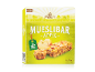 Box of apple muesli bars, 8 bars, 200g, with no added sugar.