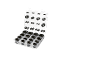 Assortment of O-rings in a transparent plastic organizer.