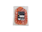 Packaged salami selection, including finely minced, spicy, and fennel seed salami slices.