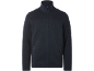 Dark blue men's zip-up fleece jacket