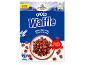 Box of chocolate waffle cereal, marked with 'NEW' and 'SOURCE OF FIBRE'.