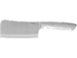 Stainless steel meat cleaver with an ergonomic handle