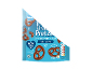 Salty and sweet milk chocolate pretzels, with 60% milk chocolate.