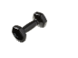 Black 2 kg dumbbell for fitness training.