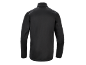 Black jacket with a stand-up collar and reflective details on the shoulders, back view.