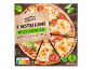 Mozzarella pizza with tomato and basil, featuring Nutri-Score A and a vegetarian label.