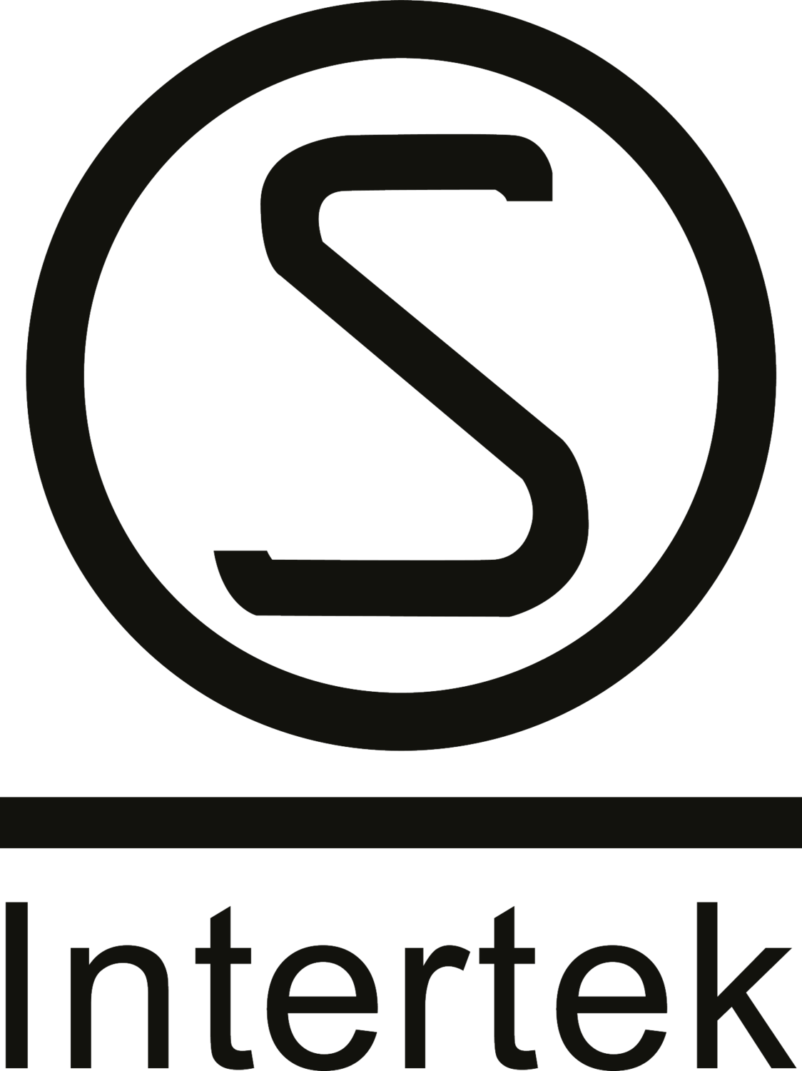 Certification seal with a stylized 'S' inside a circle and the word 'Intertek'.