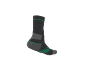 Grey sports sock with green details