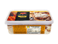 Leche merengada flavoured ice cream with cinnamon sauce and biscuit pieces, 500g.