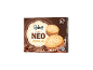 Box of chocolate ice cream sandwiches with 4 pieces, 280ml/176g.