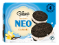 Ice cream sandwich packaging with vanilla and milk, 4 pieces in the pack.