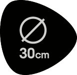 Diameter 30 cm