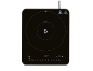 Induction cooktop with touch controls, an «ON» display, and power settings.
