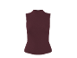 Maroon sleeveless mock neck top for women.