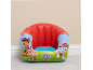 Kids' inflatable armchair with cartoon dogs.