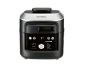 Multifunction cooking pot with steam and frying modes, digital display, and temperature control.