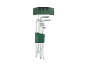 Set of L-shaped Torx keys with a T-handle in a green holder.