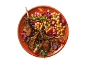 Grilled lamb chops with chickpeas, red onion, cherry tomatoes, and rosemary.