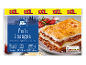 XXL pork lasagna with béchamel sauce and Emmental cheese, 1.15kg, 3 servings.