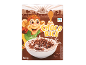 Box of chocolate rice cereal with a cartoon monkey and a bowl of cereal.
