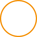 Orange circular frame.