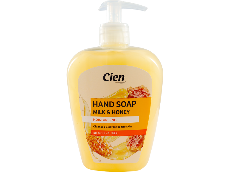Hand soap milk & honey, moisturising and pH-skin neutral.