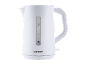 White electric kettle with a 1.7 L level indicator