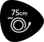 75 cm hose length.