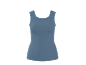 Women's blue ribbed tank top