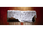 Halloween decoration with spider webs and spiders on wooden crates