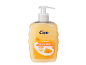 Liquid soap with milk and honey that hydrates the skin.