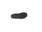 Black sports shoe sole with studded texture, viewed from underneath.