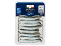 Marinated anchovy fillets in sunflower oil, 100g, with MSC certification.
