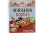 Chocolate muesli bars, 8 count, with no added sugar, Nutri-Score A.