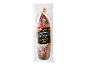 Packaged longaniza salami with a label reading 'Longaniza de pagès Longaniza Salami 250g'