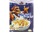 Box of sugar-frosted cornflakes featuring a lion mascot and a bowl of cereal.