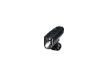 Black bicycle headlight with control buttons and a clear lens.