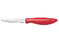Peeling knife with red handle