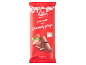 Red milk chocolate bar with strawberry filling, 100g.