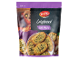 Crispbread package with garlic and parsley, featuring Iberian style and a flamenco dancer.