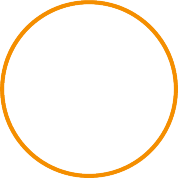 Empty orange circle.