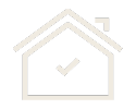 House icon with a checkmark inside, symbolizing compliance or approval.