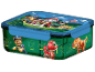 Lunch box with puppy and dinosaur motifs